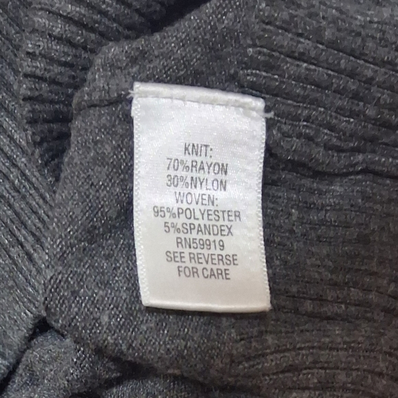 SALE EUC apt. 9 Sz. 2XL Dark Gray/Purple Faux Vest/Blouse - Picture 9 of 10